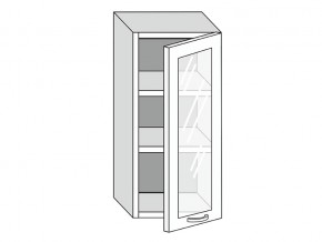 19.40.3 Шкаф настенный (h=913) на 400мм с 1-ой стекл. дверцей в Урае - uraj.magazinmebel.ru | фото