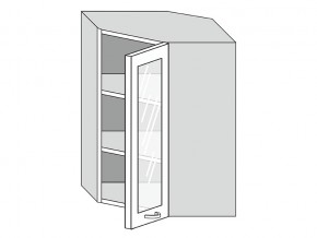 19.60.3у Шкаф настенный (h=913) угловой на 600мм со стекл. дверцей в Урае - uraj.magazinmebel.ru | фото