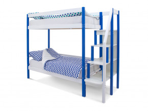 Двухъярусная кровать Svogen сине-белый в Урае - uraj.magazinmebel.ru | фото