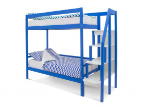 Двухъярусная кровать Svogen синий в Урае - uraj.magazinmebel.ru | фото