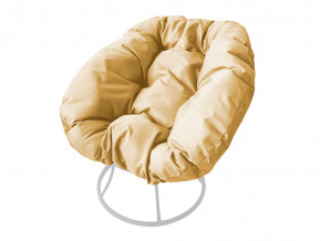 Кресло Пончик без ротанга бежевая подушка в Урае - uraj.magazinmebel.ru | фото
