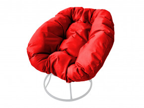 Кресло Пончик без ротанга красная подушка в Урае - uraj.magazinmebel.ru | фото
