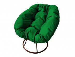Кресло Пончик без ротанга зелёная подушка в Урае - uraj.magazinmebel.ru | фото