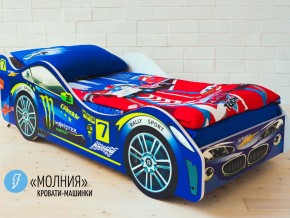 Кровать детская машина Молния в Урае - uraj.magazinmebel.ru | фото