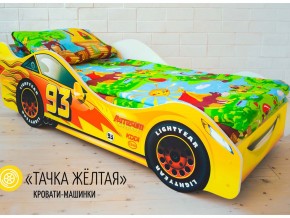 Кровать детская машина Тачка Желтая в Урае - uraj.magazinmebel.ru | фото