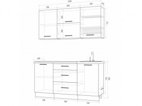 Кухонный гарнитур Флоренс Грин 1600 в Урае - uraj.magazinmebel.ru | фото - изображение 4