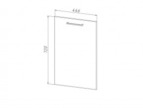 П 45 Комплект для посудомоечной машины 450 мм (цоколь + фасад) ЛДСП в Урае - uraj.magazinmebel.ru | фото