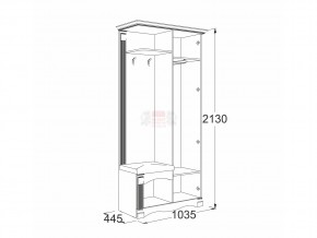 Прихожая Саша 16 в Урае - uraj.magazinmebel.ru | фото - изображение 2